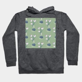 Floral pattern with crocuses Hoodie